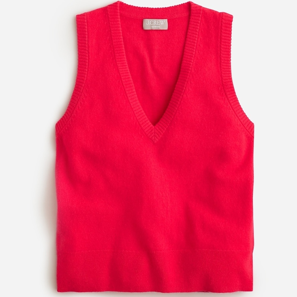 J Crew Cashmere V Neck Sweater Vest